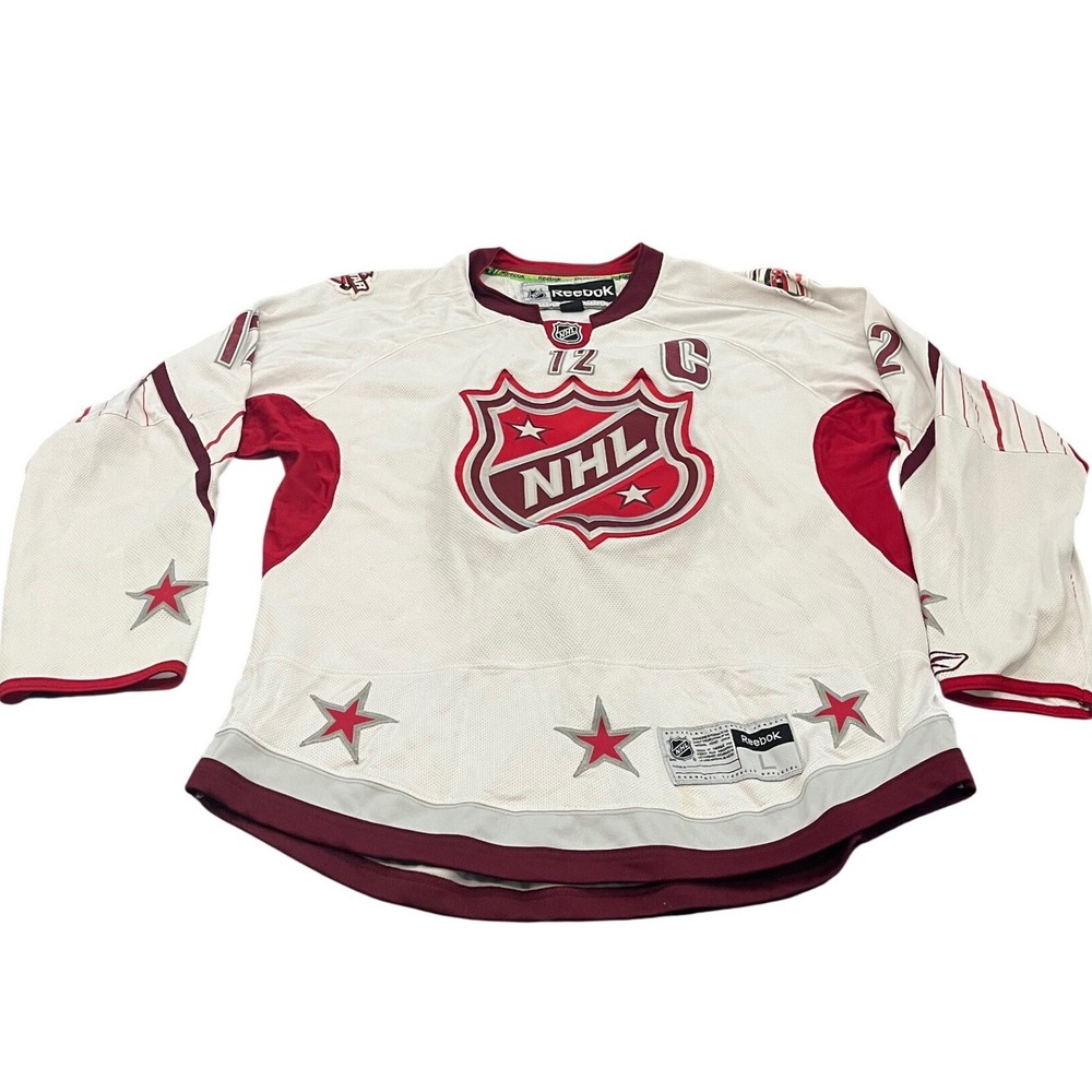 Reebok‎ NHL Jersey Mens L White Eric Staal 2011 All Star Game Raleigh C Patch